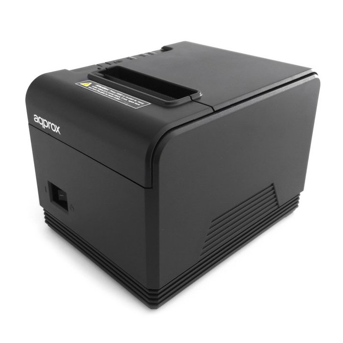 Approx APPPOS80AM3 Impresora Térmica de Tickets 80mm, Conexión USB-RS232-Ethernet, Corte Automático, Negro